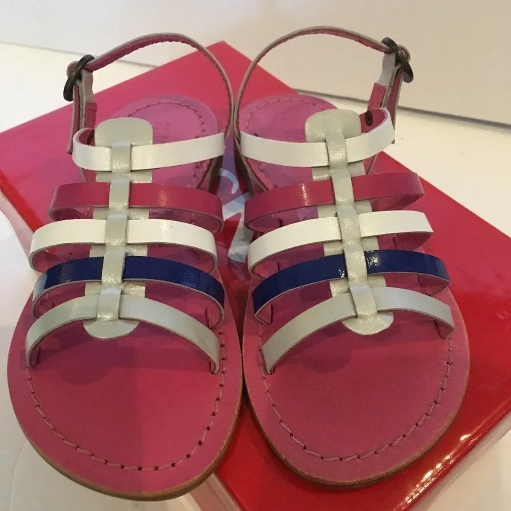 New! Kickers Girl's Leather Designer Sandals 3